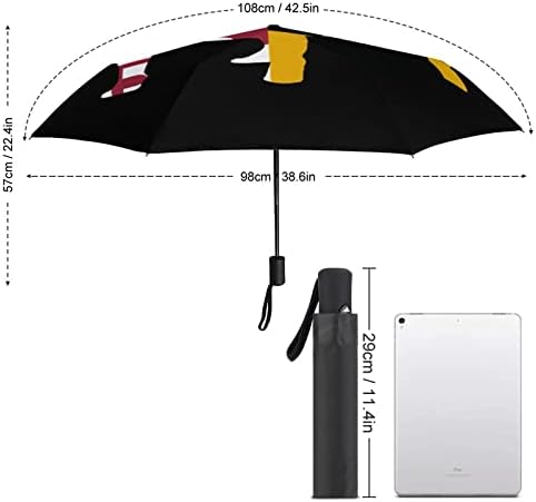 Pitbull Zastava Marylanda 3 preklopi Auto Open Close Anti-UV kišobran putni kišobran prijenosni ljetni kišobrani