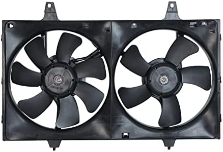 TYC 620050 Montaža ventilatora za hlađenje kompatibilna sa 1996-1999 Nissan Maxima, crna