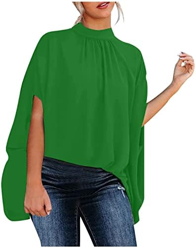 NOKMOPO Casual Tops za žene modni ljeto 2023 rukav okrugli vrat čvrste Top bluze Plus Size Shirts