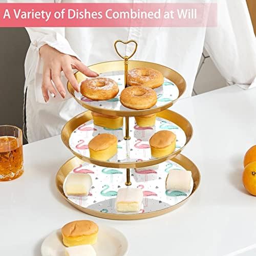 3 resied stalak za desert Cupcake Voće ploča Plastična držač za posluživanje za vjenčanje rođendan za