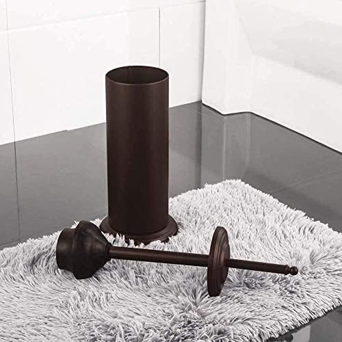 Hihia bronzani WC klip sa držačem Caddy za kupatilo metalni držač kanistera stalak za kapanje, Heavy Duty, držač čaša unutrašnji, dubinsko čišćenje, izrađen od metalne Bronze