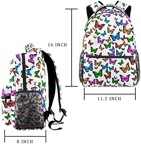 Šareni leptiri uzorak ruksaci dječaci Djevojke školske književne torbe za planinarenje Pješački
