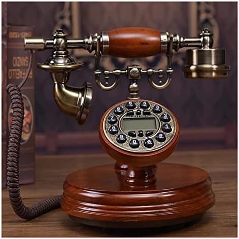 Fiksni telefon fiksna fiksna klasična vintage antiknog telefona staromodno biranje gumba Telefon
