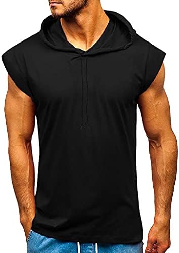 Nyybw muški vrhovi s kapuljačom - kapuljača za teretane bez rukava Workout teretana bodybuilding mišićne majice