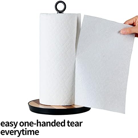 Papirnati držač za ručnike, papirnati ručnik bitlona s teškim ponderiranim višekolosnim drvenim bazom