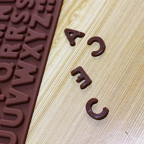 HANS proizvod Chocolate Mould | Abeceda & Broj sa Happy Birthday shape Cake plesni paket od 2