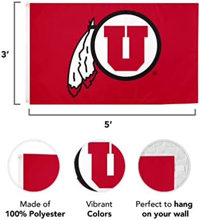 Pustinjski univerzitet u Utah Zastava u Ut ulazu Zastava Transeri poliester unutarnji otvoreni