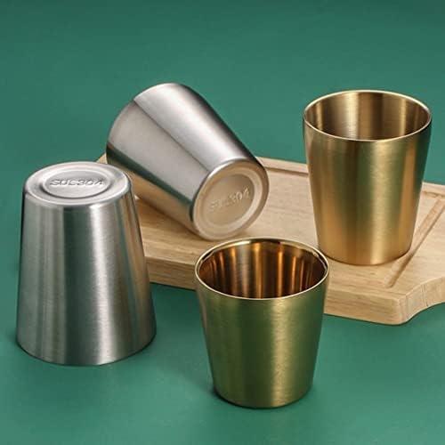 TOPBATHY čaše od nehrđajućeg čelika 250ml čašice od nehrđajućeg čelika staklo čaša za piće čaša za piće metalne