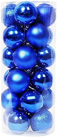 Božić Tree ukrasi drvo ukrasi Ball Božić Balls Ornamenti 24pc Božić Home Decor dekorativna perle Garland