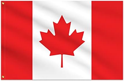Banner Buzz čine ga vidljivom Kanada Zastava Pletene tkanine 90 GSM - Lagane, svijetle i živopisne boje,
