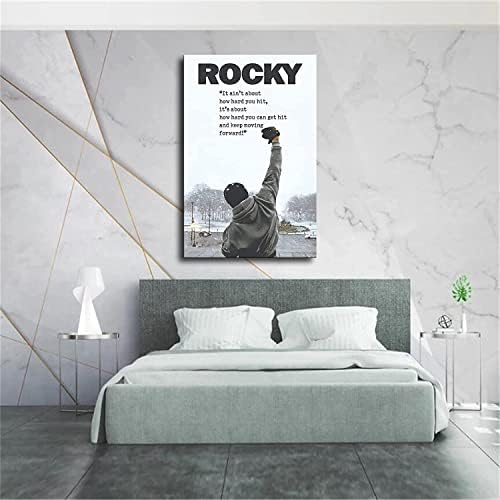 Rocky Balboa-Inspirativni citati Poster Canvas Print Wall Art moderna učionica kuhinja spavaća