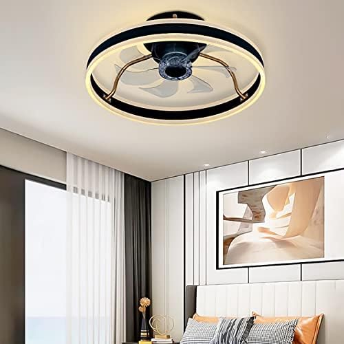 CUTYZ LED ventilator sa stropnim svetlom 3 boje zatamnjeno sa daljinskim upravljačem tihim unutarnjim spavaćim
