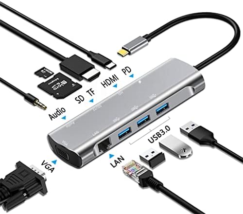 WENLII Tip C do kompatibilnog 4K 30Hz RJ45 USB 3.0 adaptera tipa C HUB Dock za pro air laptop Splitter