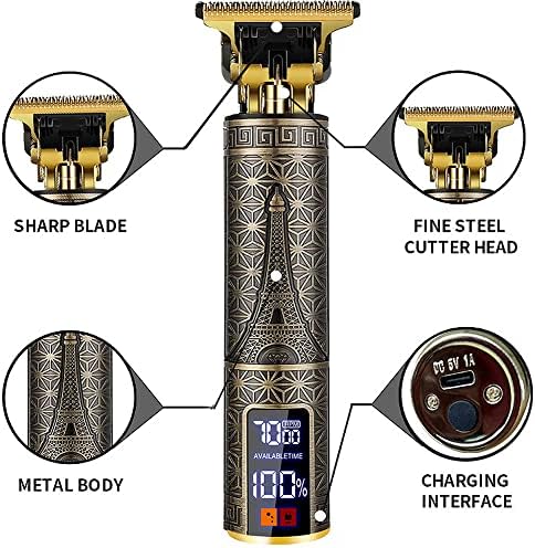 Oukeep profesionalna električna mašina za šišanje USB punjivi trimer za brijanje za kosu za muškarce