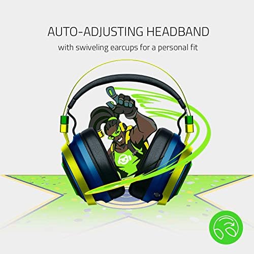 Razer nari Ultimate Wireless 7.1 Surround zvuk Gaming Slušalice: THX Audio i Haptic Povratne informacije,