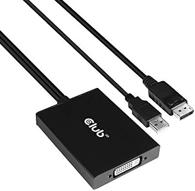 Club 3D CAC-1010 DisplayPort do DVI Dual-Link DVI-D Active adapter za vaš monitor / zaslon - USB A Pogorčena