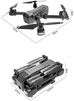 XZRUK Drone Fly Cam Quadcopter UAV sa 4K kamerom 3-osni Gimbal 30min vrijeme leta, za početnike crno 1080p