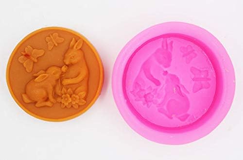 Romantični zečji S0096 zanatski umjetnički silikonski sapuni kalupi DIY ručno rađeni sapuni