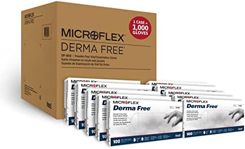 Microflex Derma Free DF-850 jednokratne glatke vinilne rukavice za pripremu hrane & amp; Handling