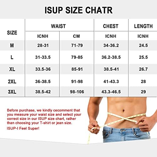 ISUP MENS Kompresijska košulja za mršavljenje nacrtnowewear karoserije Shaper Crussion Compression Tummy Control