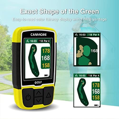 CANMORE HG200 Plus Golf GPS - + još jedan kabl za punjenje - jednostavan za čitanje u boji-unaprijed učitana karta