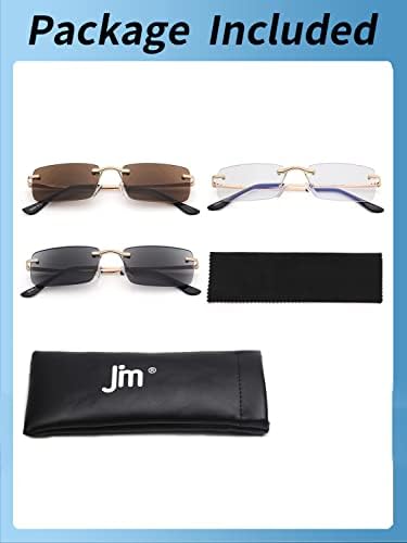 JM 3 pakovanje naočara za čitanje bez okvira opružne šarke čitači muških ženskih naočara za čitanje