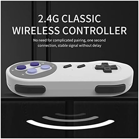 Tobaya Poklon Wireless Retro Console, utikač i reprodukcija HD video igre za video igre sa 1500 igara za SNES bežični kontroler 16 bitni božićni gif