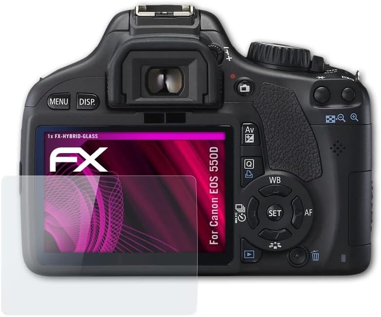 ATFolix plastični stakleni zaštitni film kompatibilan sa Canon EOS 550D / pobunjeni T2i stakleni štitnik,