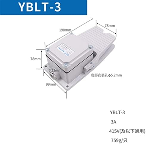 BELOF 1kom nožni prekidač YBLT-EKW/5A / B tačka samo resetovanja YBLT-3/4 nožna pedala mašine YBLT-YDT1/11