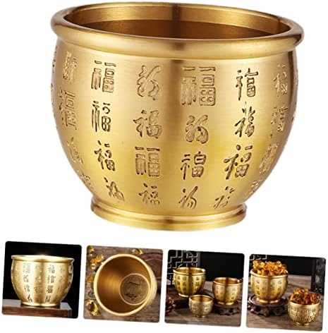 Homoyoyo Cornucopia Kineski dekor Retro dekor Decro Decroety Bower Bowl Mesing Money Bowl Brass Ponuda posude sa bogatstvom bazena Kineski stil Dekoracija Kineski Bowl