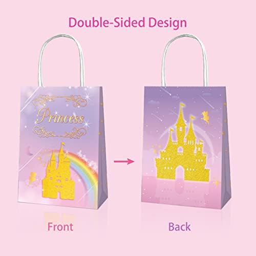 12 komada princeze torbe za zabavu ružičaste torbe za poklon princeze dvorac Bandy tretiraj torbu