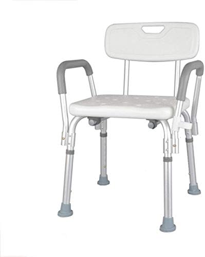 Stolice za kupanje, stolica za kupaonicu tuš stolica kupaonica sjedalo - lagani aluminij - prenosiv - s naslonom