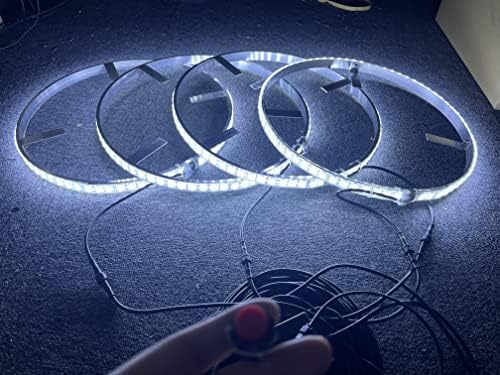 Sando Tech 17.5 '' Dvostruki reda s bijelim čvrstim bojama bljeskanje LED osvetljenog prstena za svjetlo