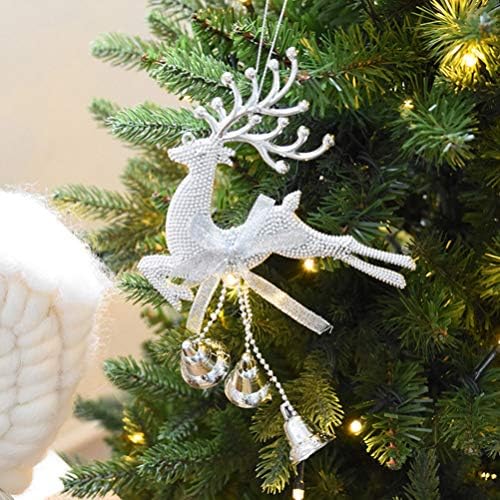 Božićni zvonik 6pcs Xmas Viseći dekor Lijep Chic Slatki božićni ukrasi Viseći dekor Xmas Elk Dekoracija