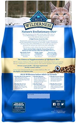Blue Buffalo Wilderness sa visokim sadržajem proteina, prirodna sobna suha hrana za mačke za odrasle, piletina