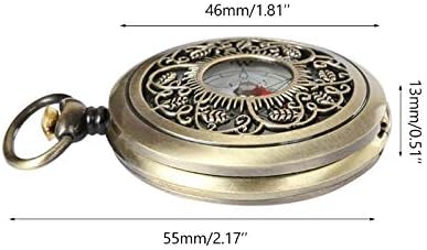 GHGHF vintage brončani kompas Pocket Džeket sat na otvorenom Pješačenje Navigacija Klink Poklon Retro Metal