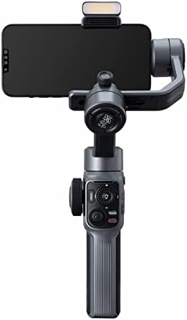 Zhiyun Smooth 5S Combo Siva Gimbal stabilizator za pametni telefon sa magnetskom svetlom za iPhone 14 13 12 11 x 8 Pro max plus Android Youtube Tiktok Vlogging, Zhiyun Smooth 5 Telefon Gimbal nadograđena verzija