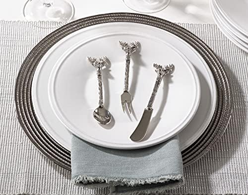 Nož za koktel irvasa / srebro / Set od 4 komada