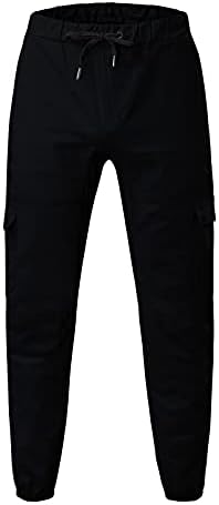 Diyago Muškarci teretna hlače sa džepovima Regular Fit Comfy uski tjeskob PUTOVANJA Ležerne prilike