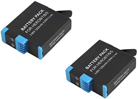 2-pack AHDBT-801 Zamjena baterije za GoPro Hero5 Hero 5 kamera - kompatibilan sa SPJB1B Potpuno dekodiranom