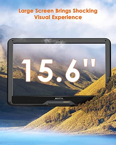 WONNIE 17.9 veliki prenosivi DVD / CD plejer sa 15.6 okretnim ekranom, 1366x768 LCD TFT, 6 sati
