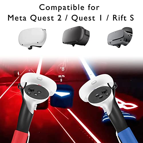 Eyglo Controller obrađuje proširenja za Meta Oculus Quest 2 - Beater Saber Game Pribor, kompatibilan sa Oculus Quest 1 / Rift S, Otporna na pad, čvrst i poboljšano iskustvo igranja