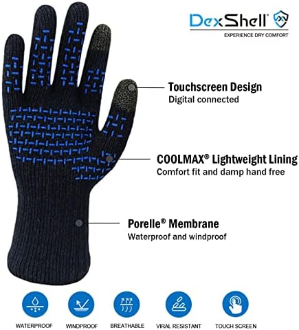 Dexshell vodootporne Vjetrootporne Coolmax unutrašnje 3-slojne laminirane prozračne rukavice