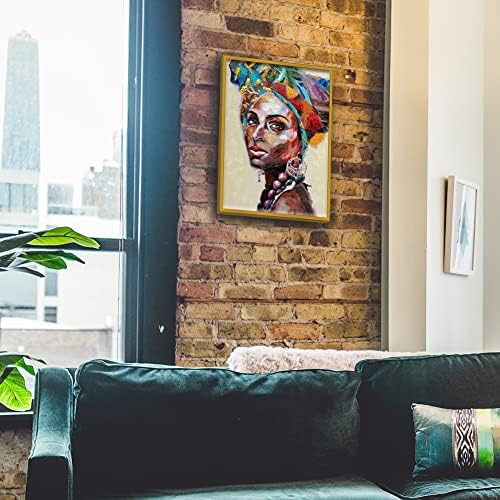 Afroamerička zidna Umjetnost zlatne uokvirene slike za ruke na platnu crne žene boje po broju za odrasle Banksy apstraktna slika postera platno za Crnu djevojku šarena 3d umjetnost za dekor spavaće sobe u dnevnoj sobi