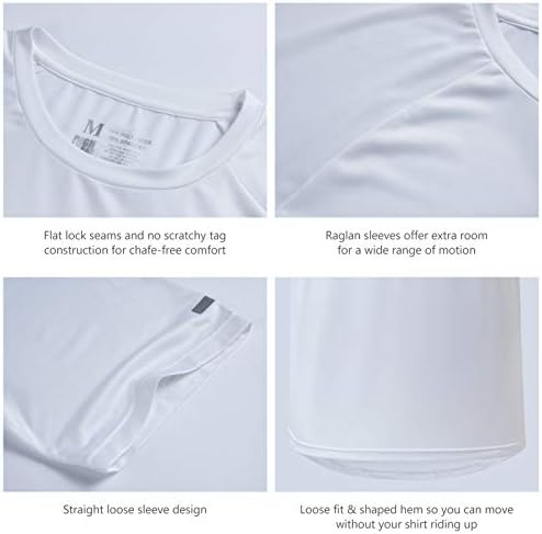 Lightbare muške suhe fit majice kratkih rukava lagana protiv mirisa za trčanje sportskih sportova