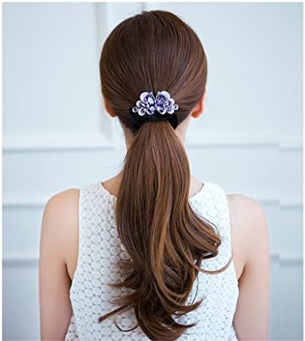 TREXD Dodaci za kosu korejski stil prsten za kosu konopac vezan rep za glavu cvijet gumena traka za kosu konopac
