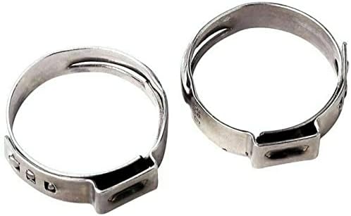 100kom 5/8 inča Pex cinch stezni prstenovi,304 stezne stezaljke od nehrđajućeg čelika za stezaljke za