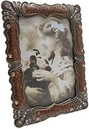 Zjhyxyh Poseur Vintage Photo Frame Metal Trodimenzionalni stakleni okvir Fotografski ukras