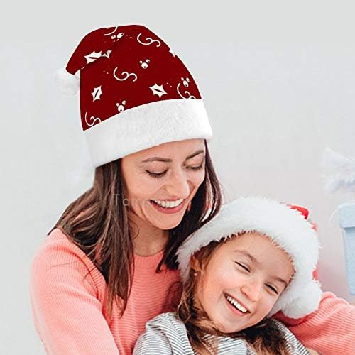 Božić Santa šešir, Sretan Božić Božić Holiday šešir za odrasle, Unisex Comfort Božić kape za Novu