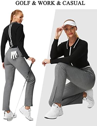 Jack Smith ženske golf hlače Stretšu lagane poslovne casual pantalone sa džepovima